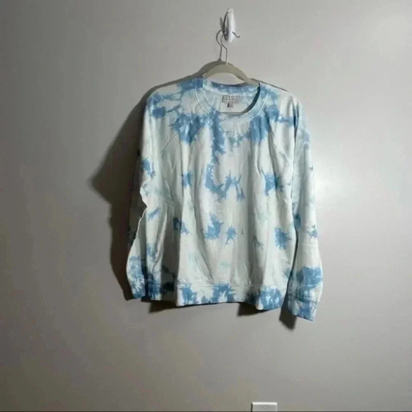 Lucky Brand tie dye sweatshirt blue/white large - Picture 3 of 8